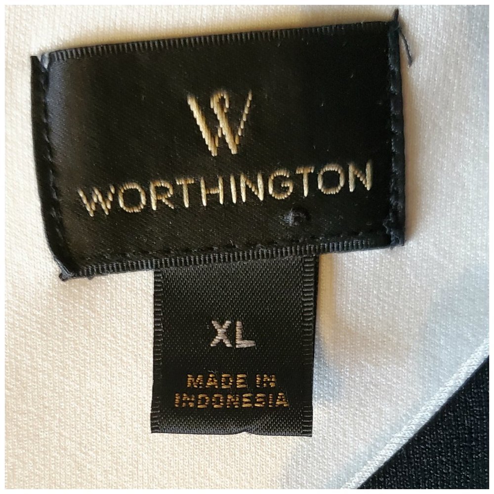 Worthington Dress - White, Black and Mint - Picture 5 of 5